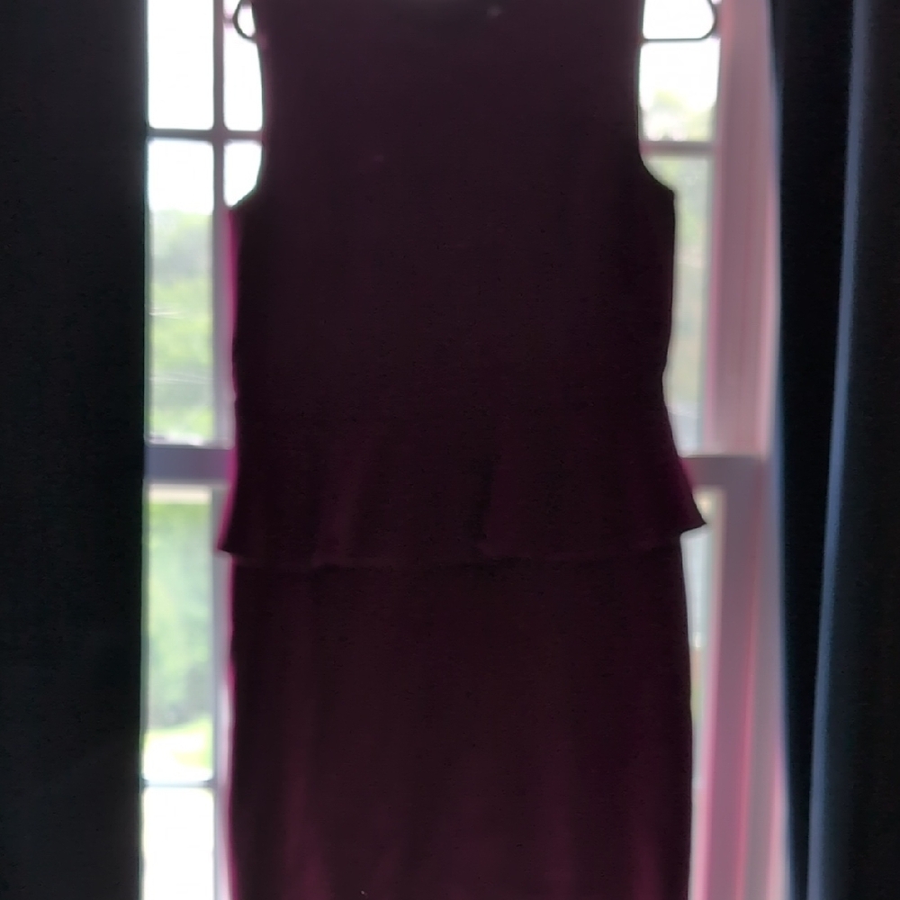 Ann Taylor Red Sleeveless Sheath Cocktail Dress